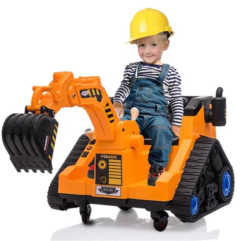 kids ride on excavator digger